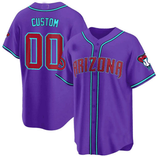 Custom A.Diamondbacks Cool Base Game Jersey V2 篓C All Stitched Baseball Jerseys