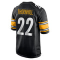 P.Steelers #22 Juan Thornhill Player Black Home Game Football Jerseys